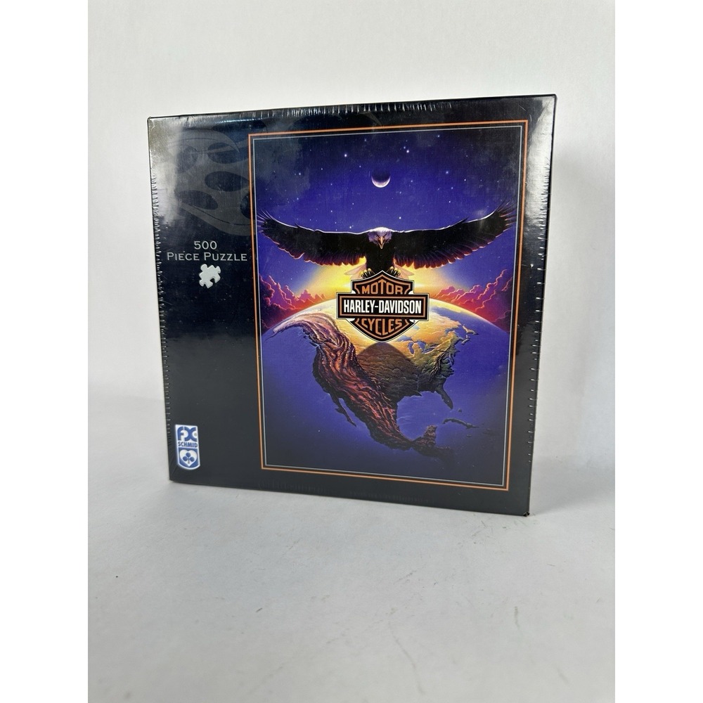 Harley Davidson Motorcycles Jigsaw Puzzle 500 Piece NIB 24x18  FX Schmid SEALED